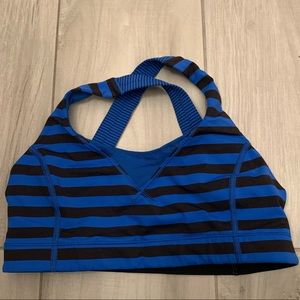 New Lululemon Stripe Bra Top Sz 8